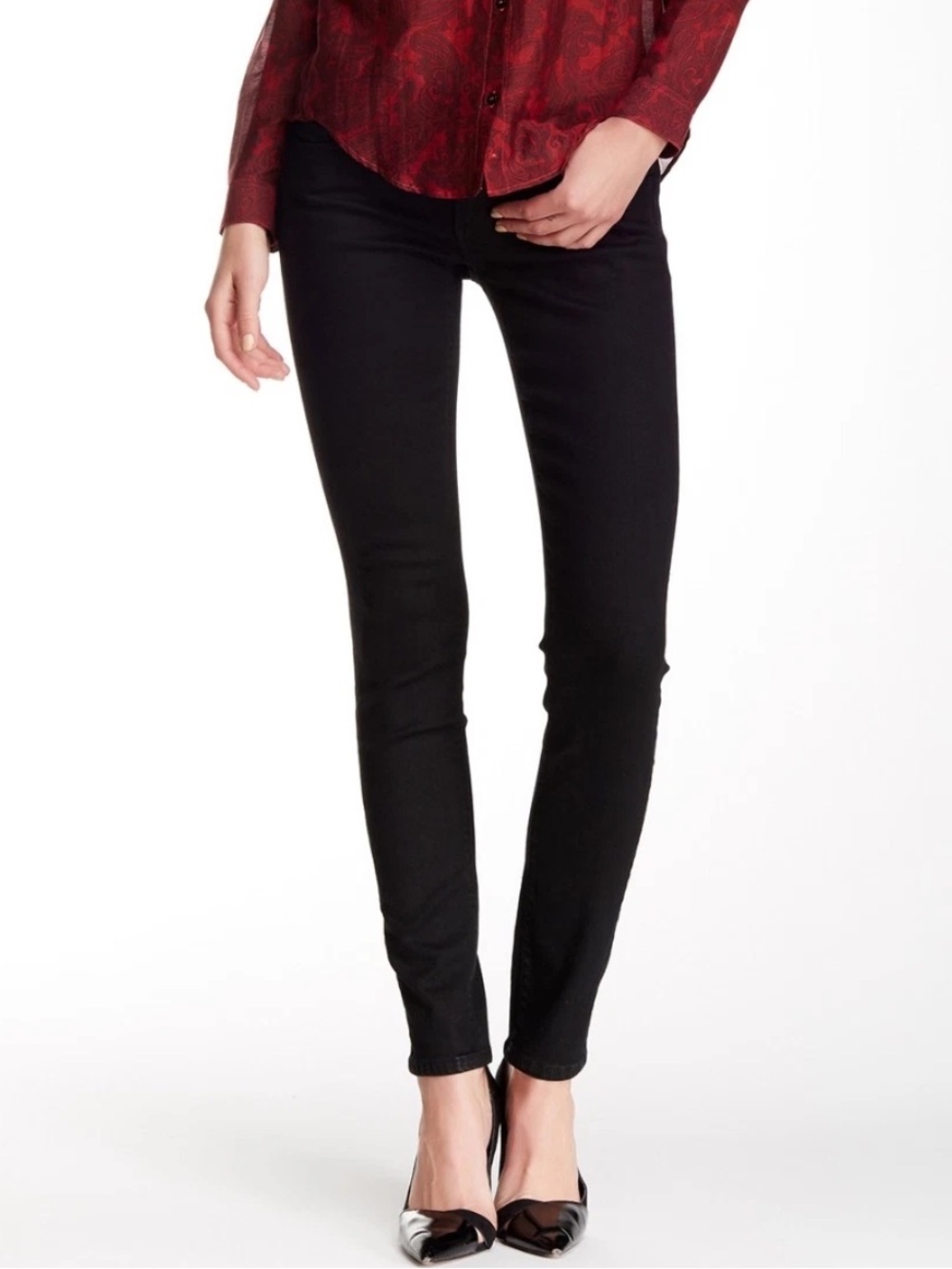The Kooples Black Denim Distressed Skinny Jeans. Size 29. NWT